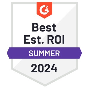 G2 - Best Estimated ROI - Summer 2024