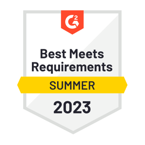 G2 - Best Meets Requirements - Summer 2023