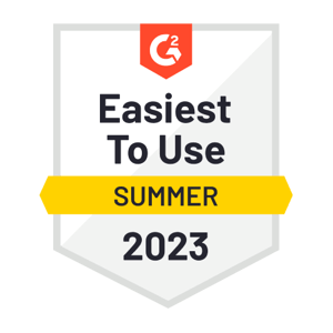 G2 - Easiest To Use - Summer 2023