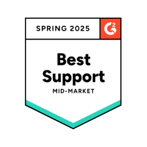 G2 - Spring 2025 - Best Support - Mid-Market