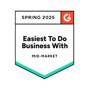 G2 - Spring 2025 - Easiest to do Busines With - Mid-Market