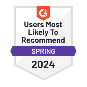 G2 - Users Most Likely To Recommend - Spring 2024