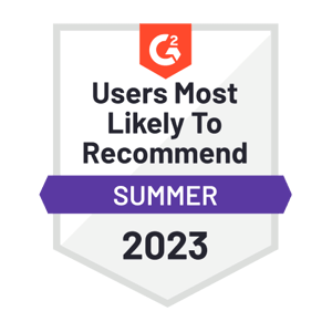 G2 - Users Most Likely To Recommend - Summer 2023