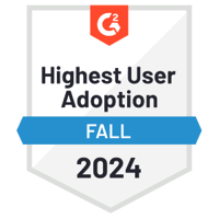 Highest User Adoption - G2 - Fall 2024