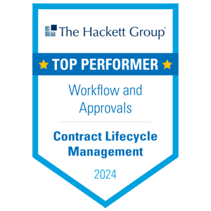 The Hackett Group - Top Performer - CLM - Workflow and Approvals - 2024