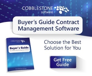 CobbleStone Software's Buyer's Guide for contract lifecycle management software.